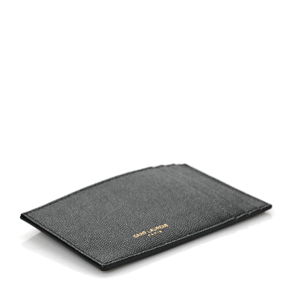 Saint Laurent Grain de Poudre 5 Fragments Card Holder Black 4 of 6