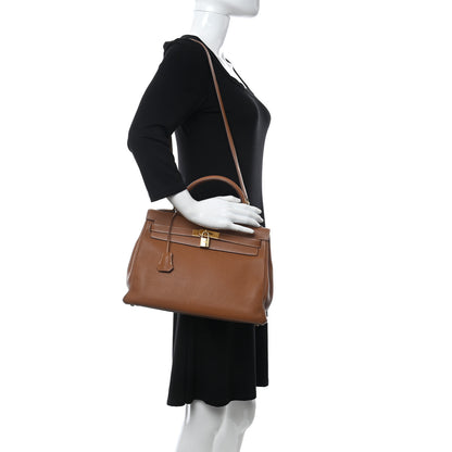 Hermes Togo Kelly Retourne 32 Gold 2 of 9