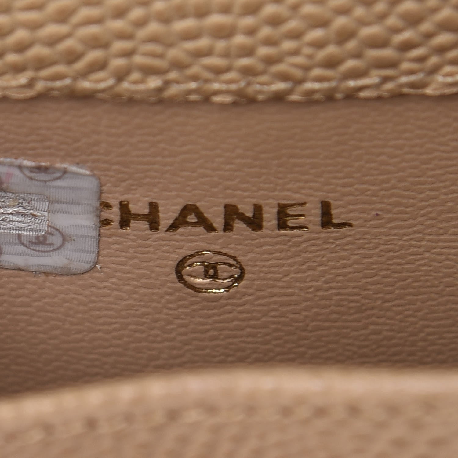 Chanel Caviar Phone Holder Crossbody Beige 7 of 11
