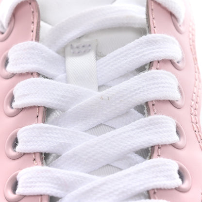 Prada Spazzolato Rois Re-Nylon Triangle Logo Womens Low Top Sneakers 37 White Alabastro 13 of 16
