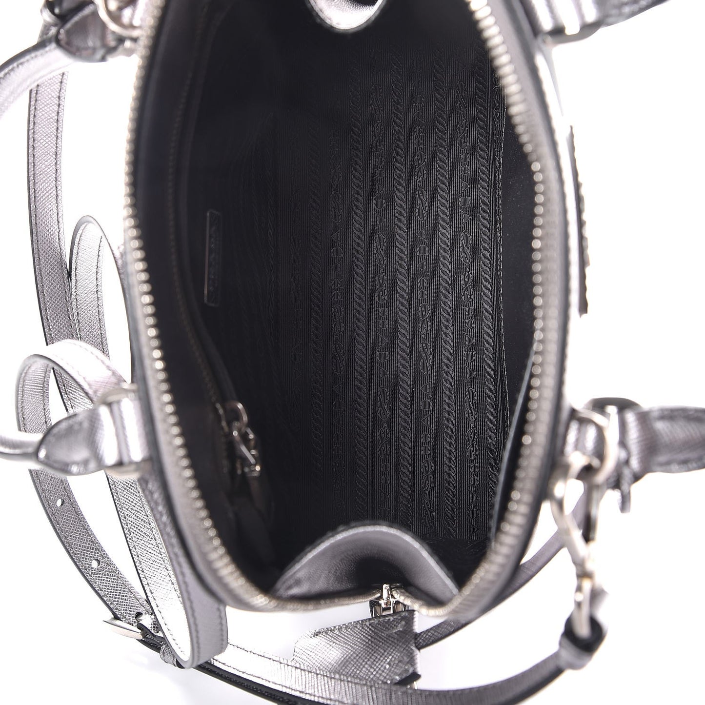 Saffiano Lux Small Promenade Tote Cromo