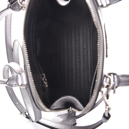 Prada Saffiano Lux Small Promenade Tote Cromo 6 of 8