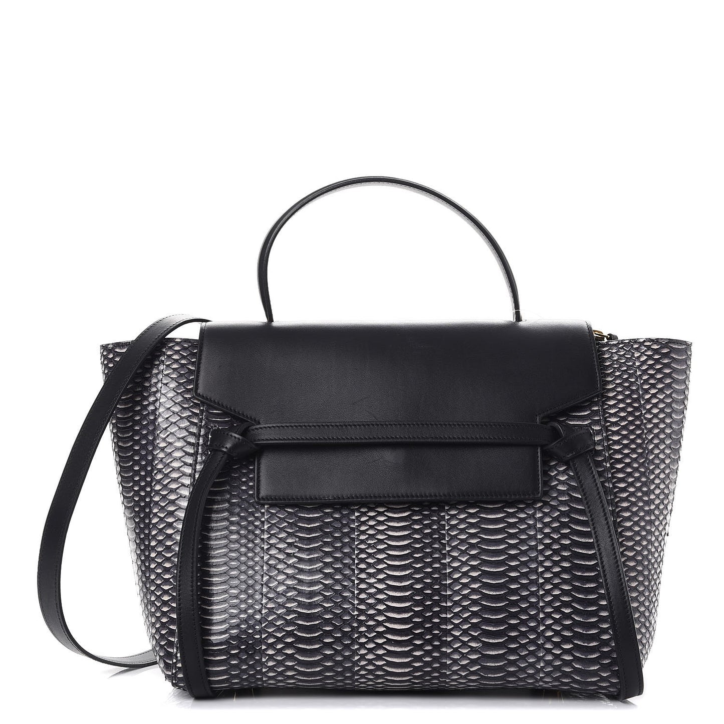 Watersnake Mini Belt Bag White Black