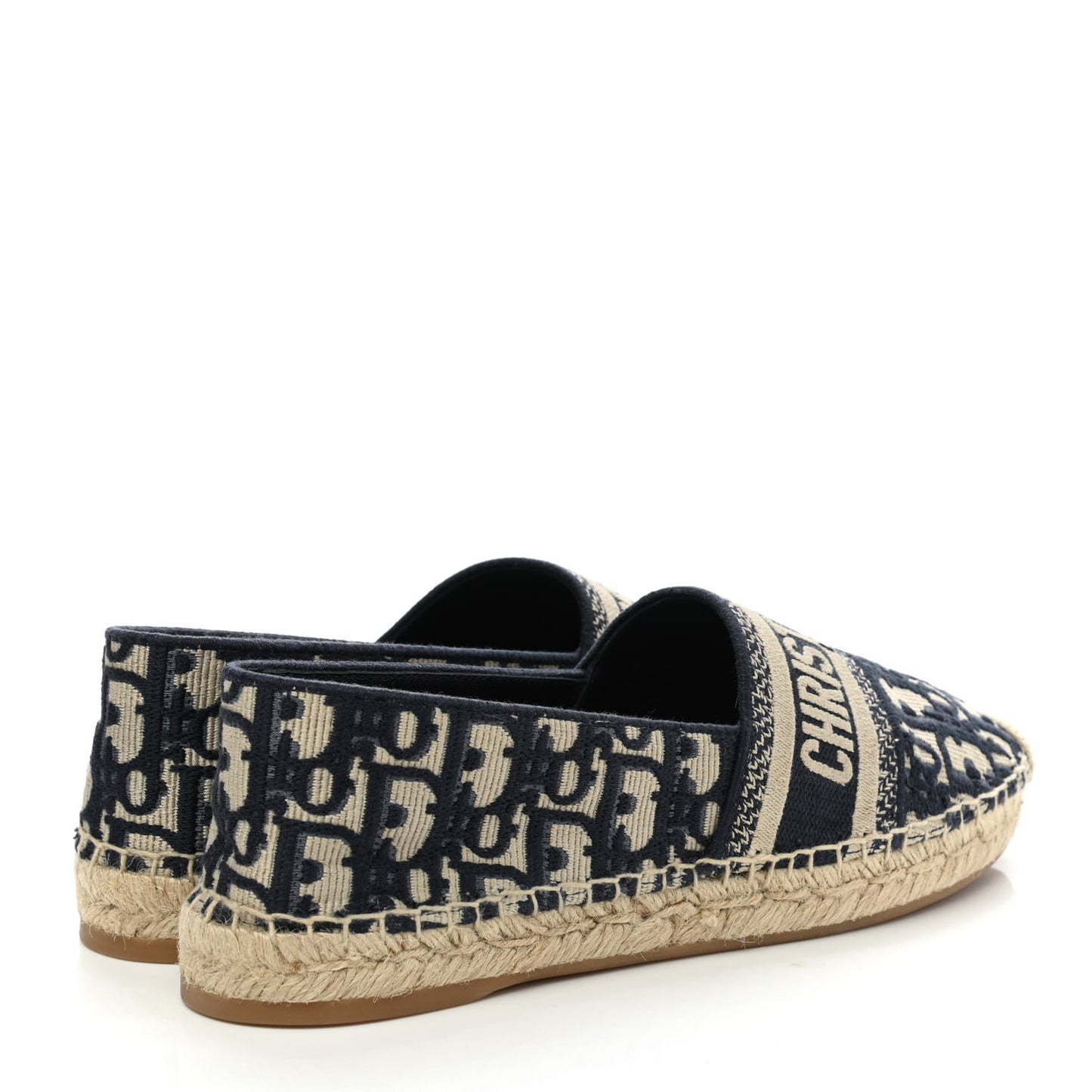 Oblique Embroidered Granville 15mm Espadrilles 38.5 Deep Blue