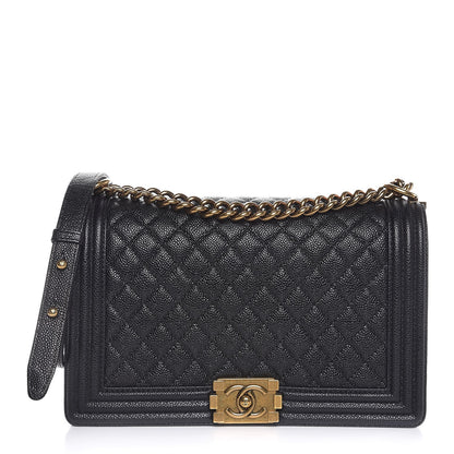 Chanel Caviar Quilted New Medium Boy Flap Black 1 of 7
