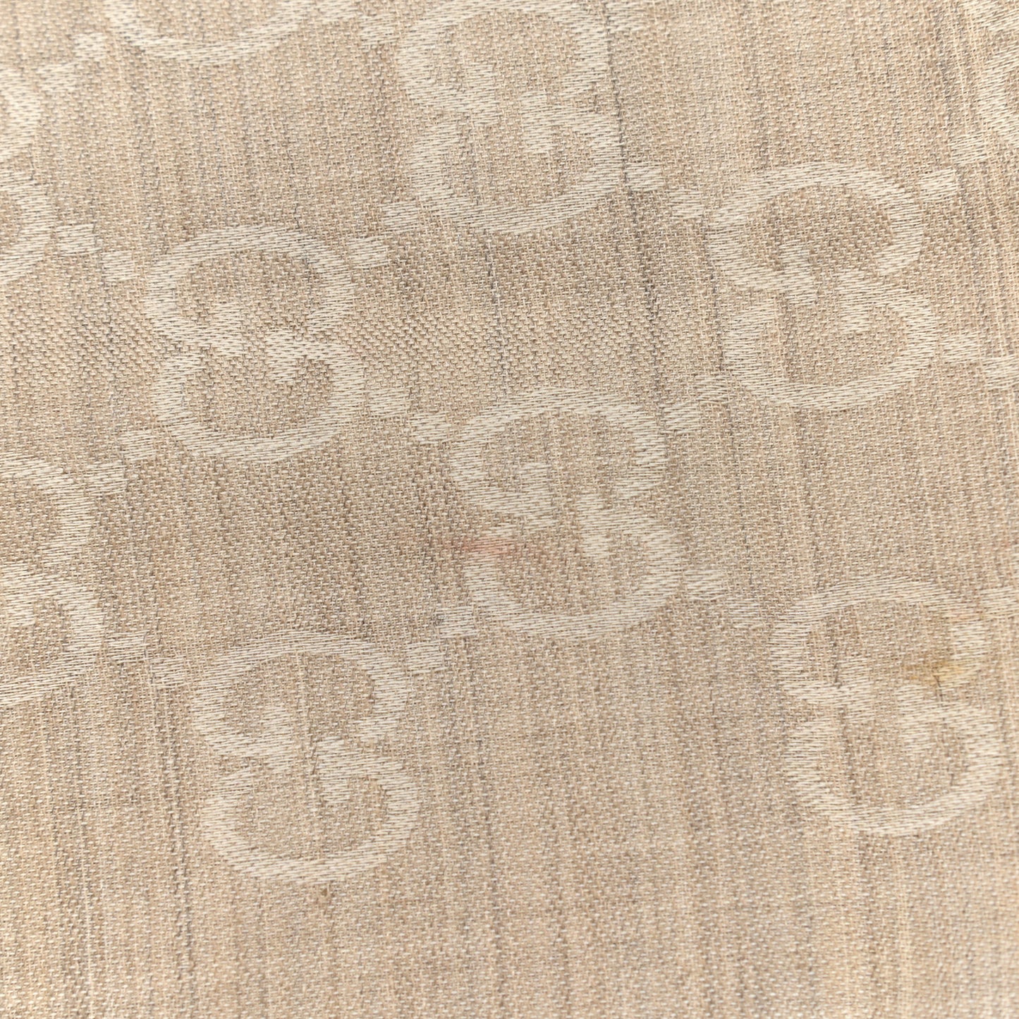 Wool Silk GG Monogram GGNat Scarf Sand
