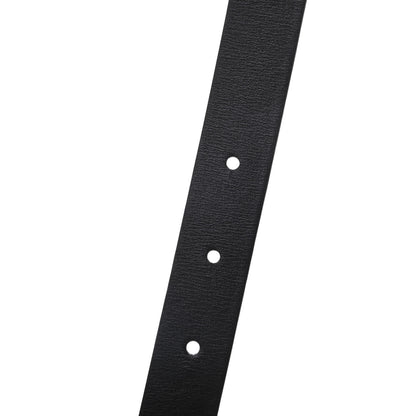 Chanel Calfskin Crystal Heart CC Belt 85 34 Black 6 of 7
