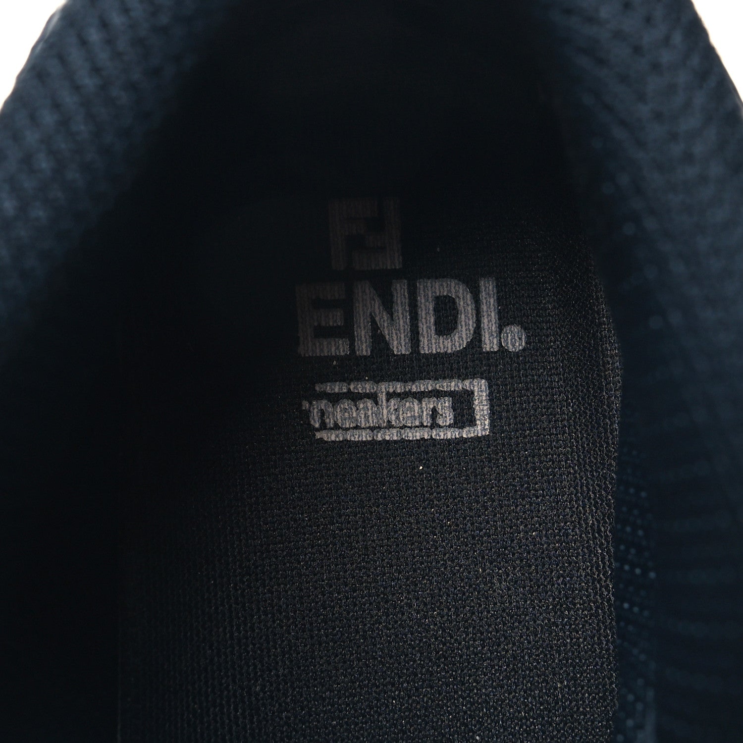 Fendi Nylon Mens Baguette Match High Top Sneakers 6 Blue Grey 9 of 9