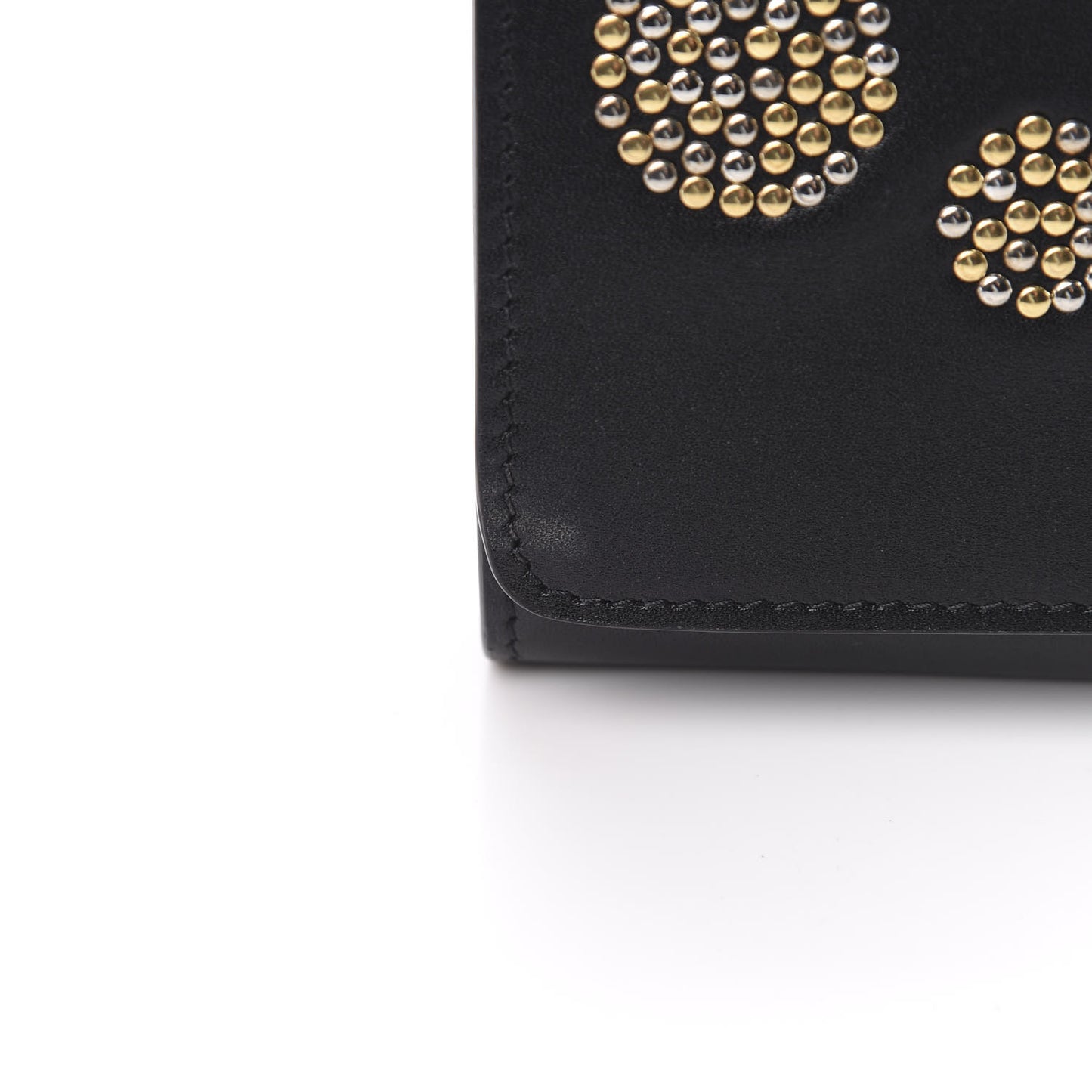 Reverse Monogram Studded Night Lights Twist Wallet