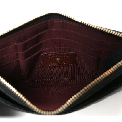 Chanel Caviar Quilted Classic Zip Pouch Black 5 of 7