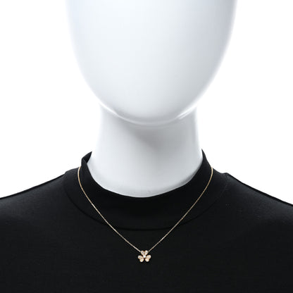 Van Cleef & Arpels 18K Yellow Gold Diamond Mini Frivole Pendant Pave Necklace 3 of 5