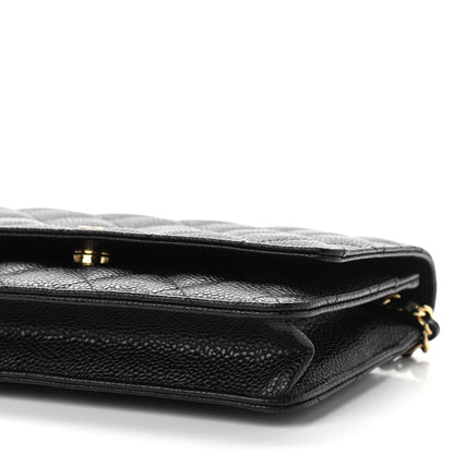 Chanel Caviar Quilted Wallet On Chain WOC Black 11 of 12