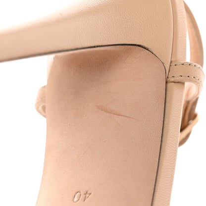 Chanel Lambskin Cap Toe CC Slingback Pumps 40 Beige Black 11 of 13