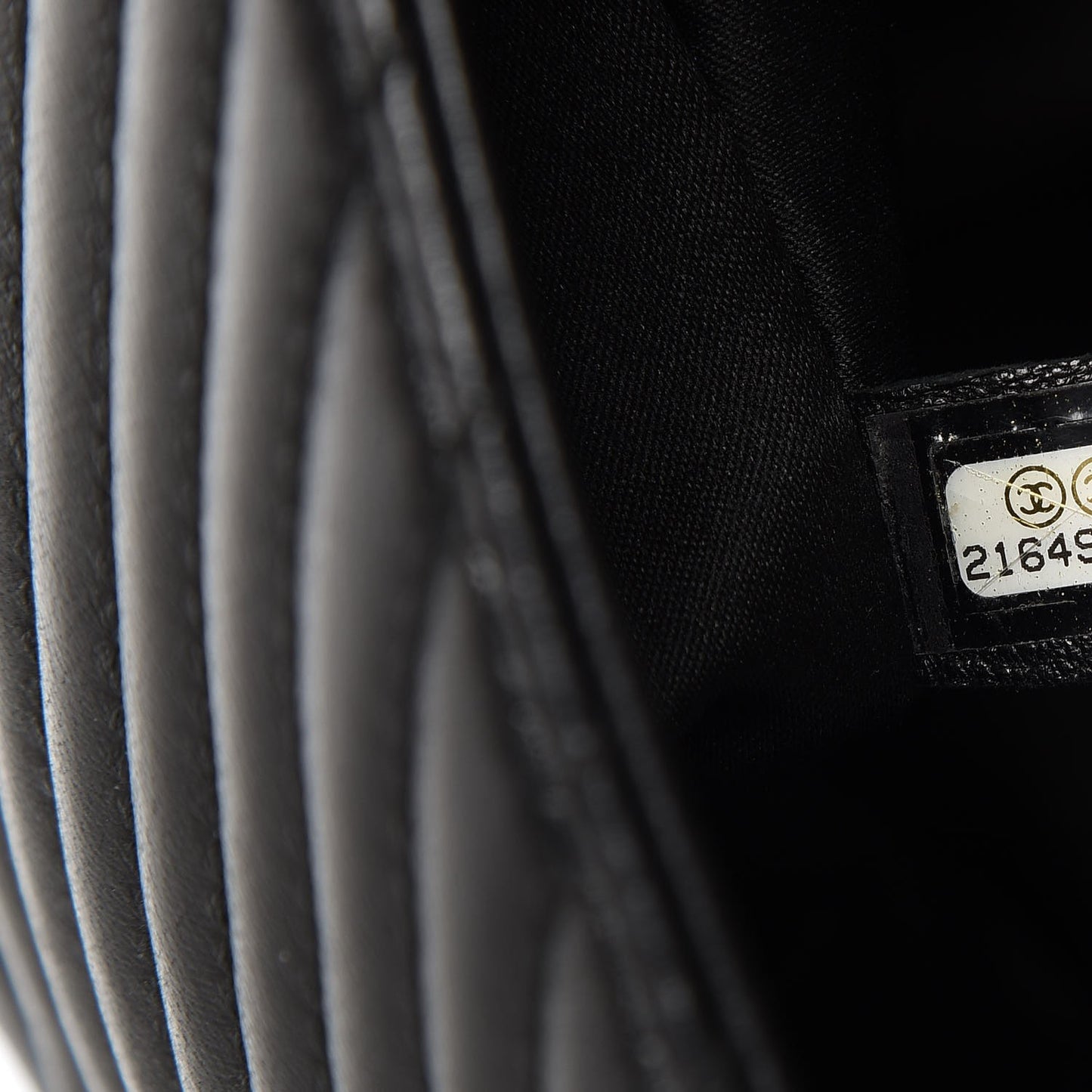 Lambskin Large CC Crossing Flap Black