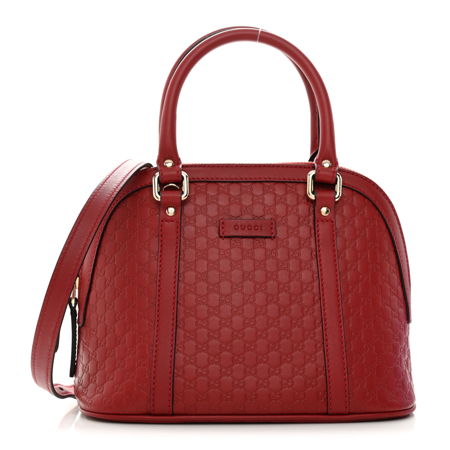 Soft Microguccissima Mini Dome Bag Rosso