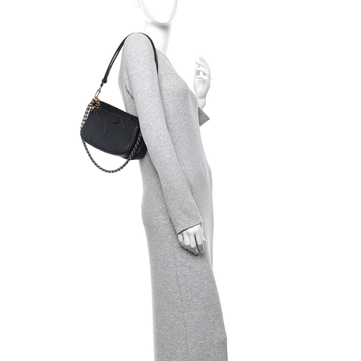 Louis Vuitton Empreinte Monogram Giant Multi Pochette Accessories Black 2 of 10