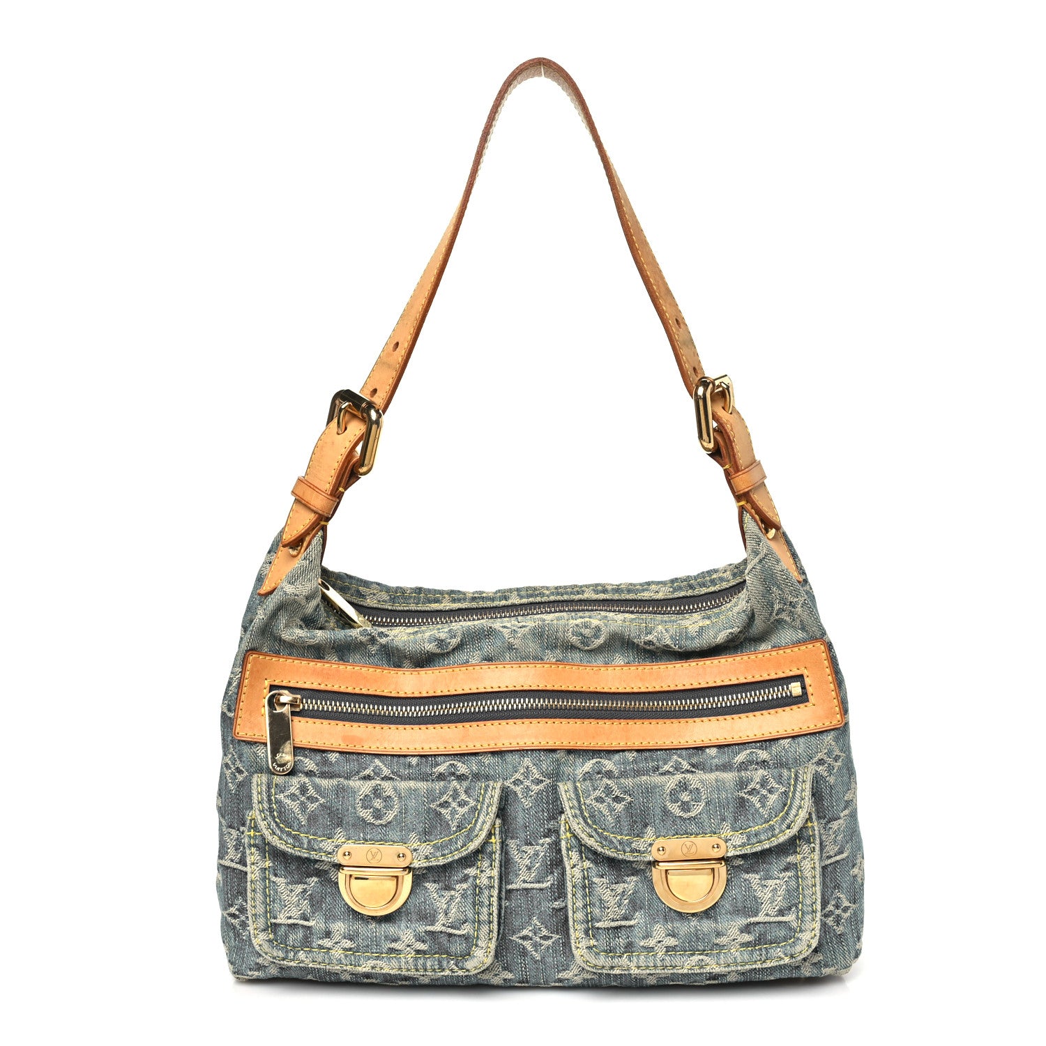 Louis Vuitton Monogram Denim Baggy PM Blue 1 of 9
