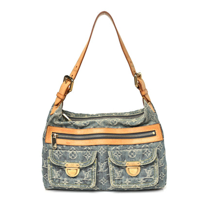Louis Vuitton Monogram Denim Baggy PM Blue 1 of 9