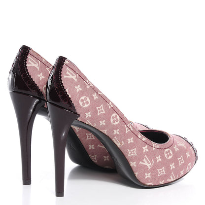 Louis Vuitton Monogram Idylle Romance Open Toe Pumps Sepia 37 4 of 7