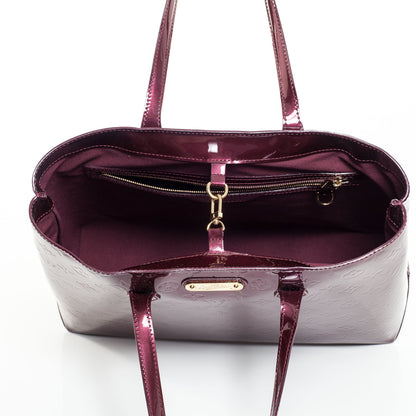 Louis Vuitton Vernis Wilshire MM Rouge Fauviste 6 of 12