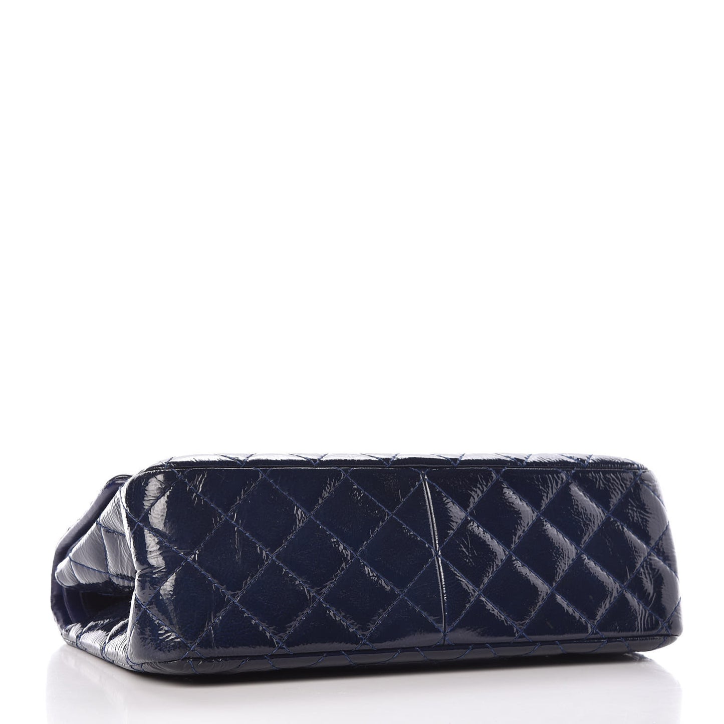Distressed Patent Quilted 2.55 Reissue 226 Flap Navy