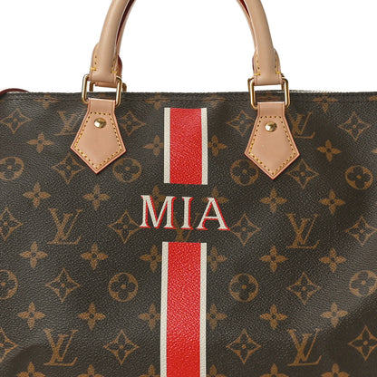 Louis Vuitton Monogram My LV Heritage Speedy Bandouliere 40 Ivoire Rouge 7 of 9