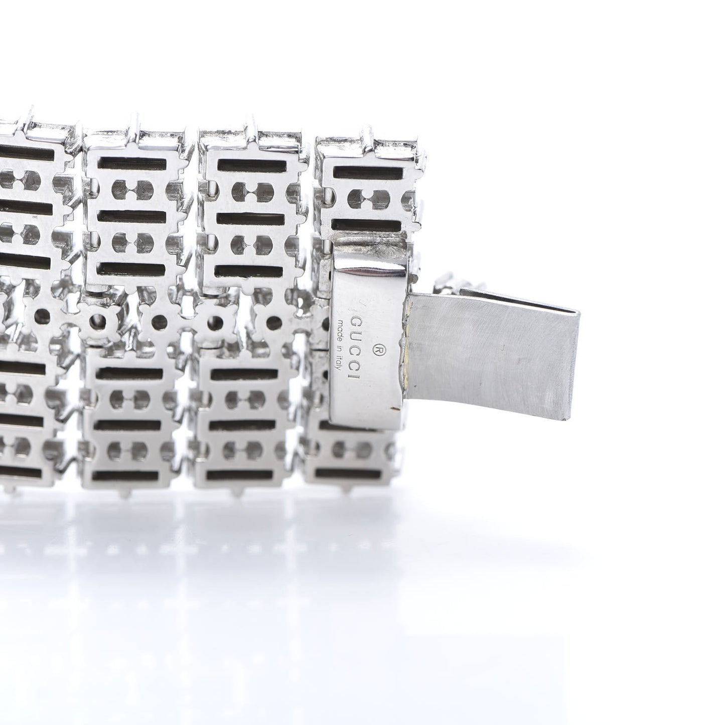 Crystals Double G Web Tennis Bracelet L
