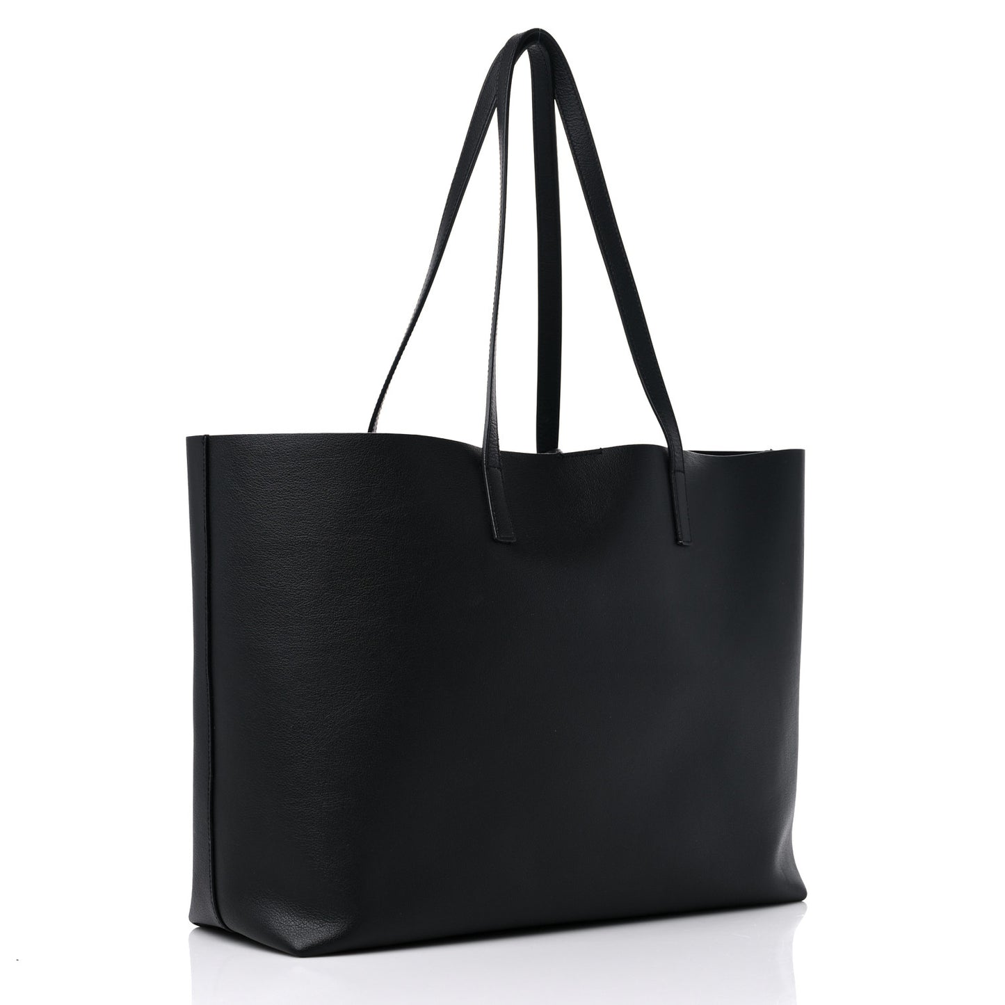 Calfskin Large Shopping Tote Black
