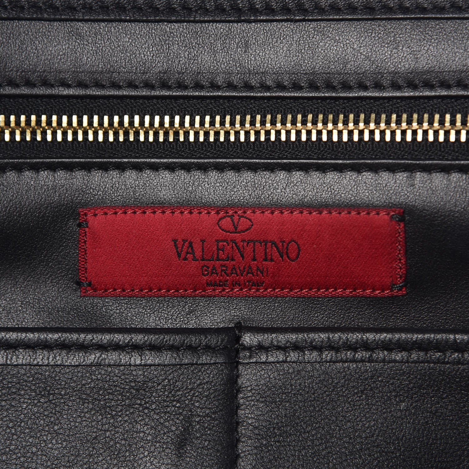 Valentino Garavani Vitello Medium Rockstud Tote Black 7 of 14