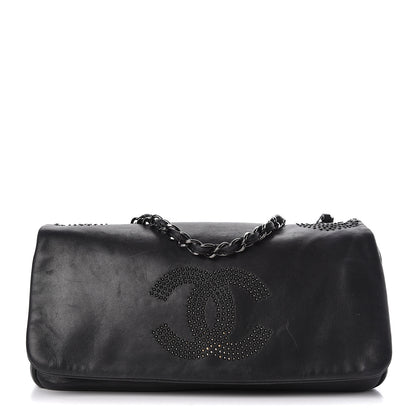Chanel Lambskin Studded CC East West Flap Black 1 of 10