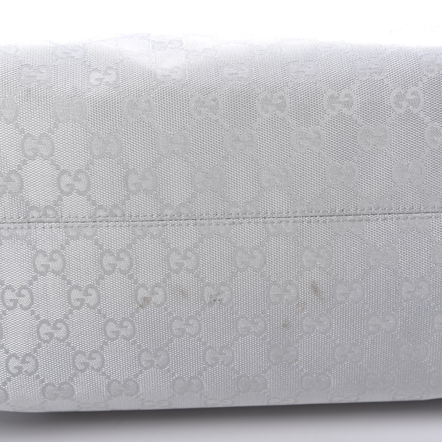 Gucci Metallic Monogram Travel Bag Silver 11 of 15