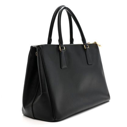 Prada Saffiano Lux Medium Double Zip Black 3 of 13