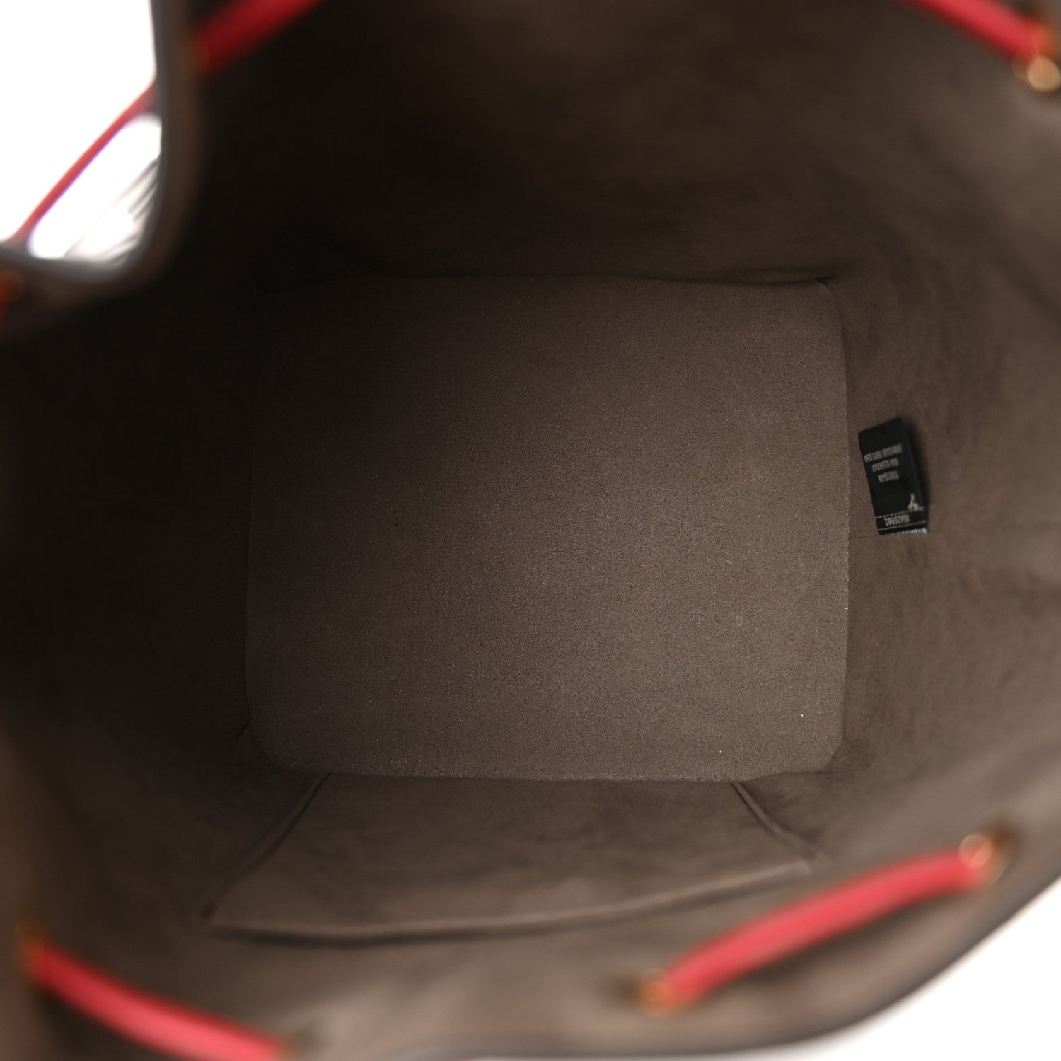 Fendi Vitello Grace F is Fendi Bi-Color FF 1974 Embossed Grande Mon Tresor Bucket Bag Maya Black Fragola 5 of 13