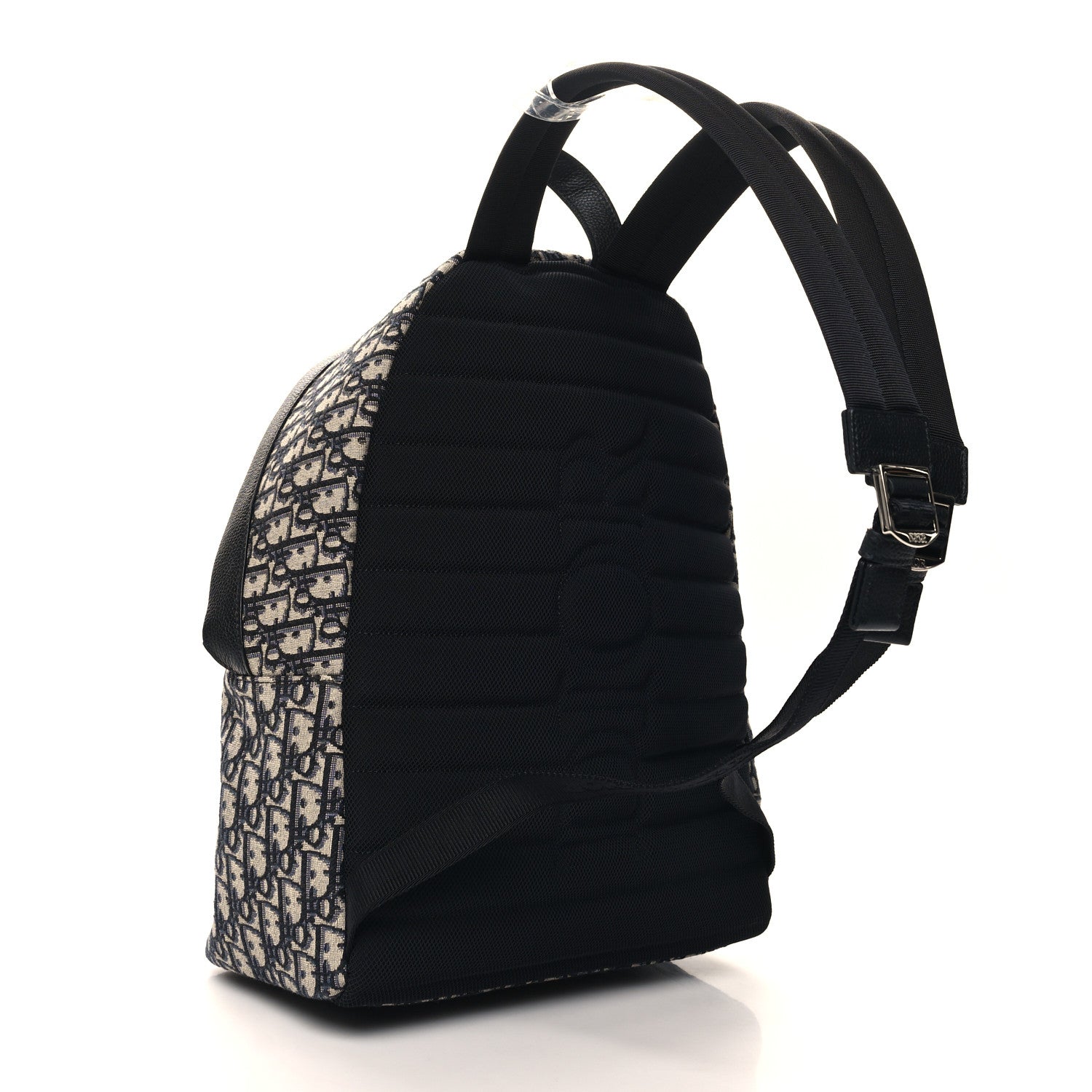 Christian Dior Oblique Calfskin Rider Backpack Beige Black 3 of 10