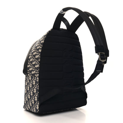 Christian Dior Oblique Calfskin Rider Backpack Beige Black 3 of 10