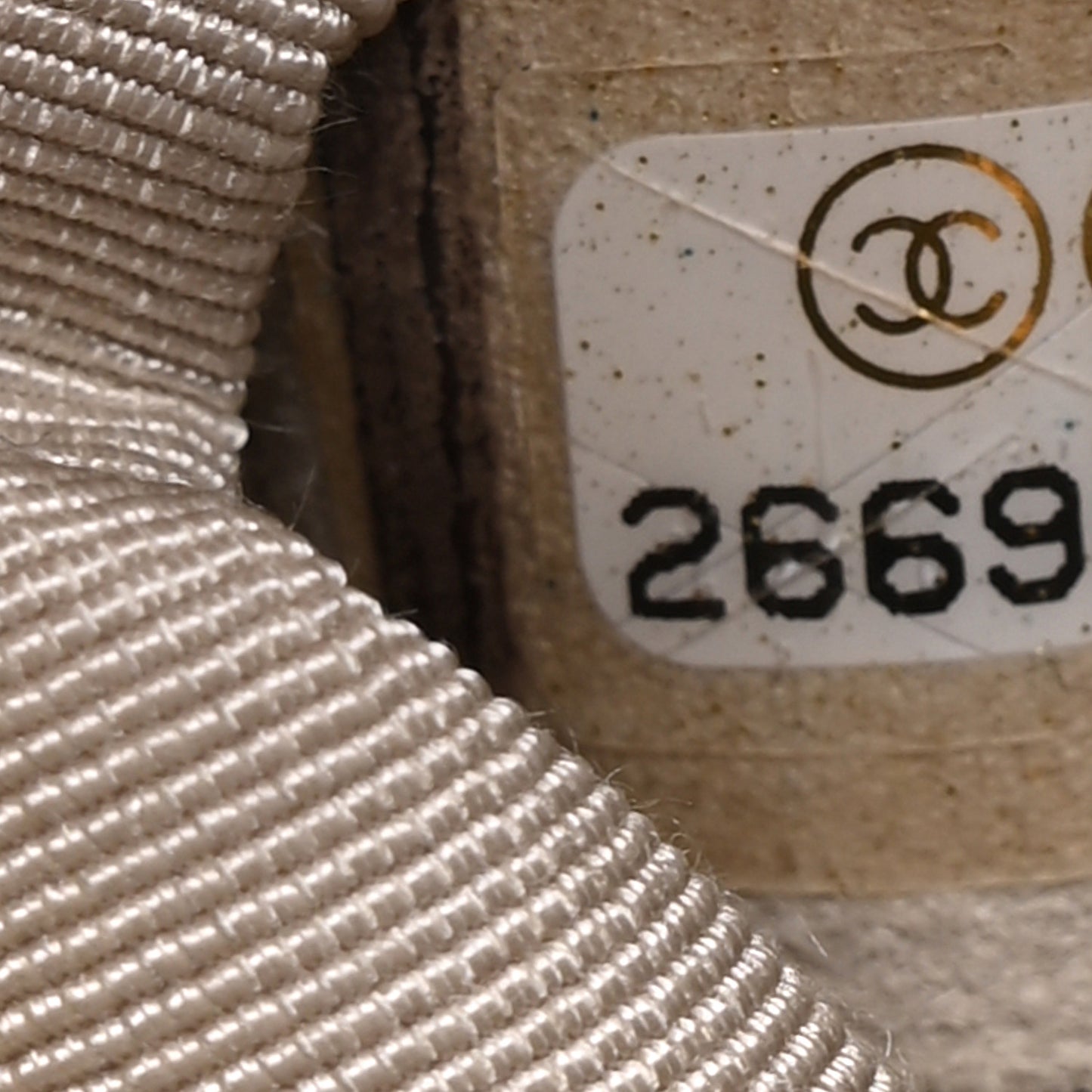 Tweed Calfskin Quilted Gabrielle Backpack Ivory
