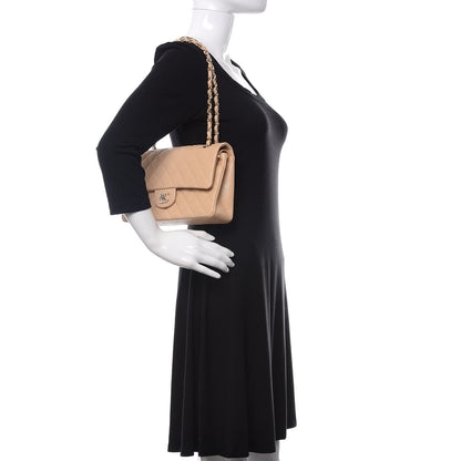 Chanel Caviar Quilted Medium Double Flap Beige Clair 2 of 13