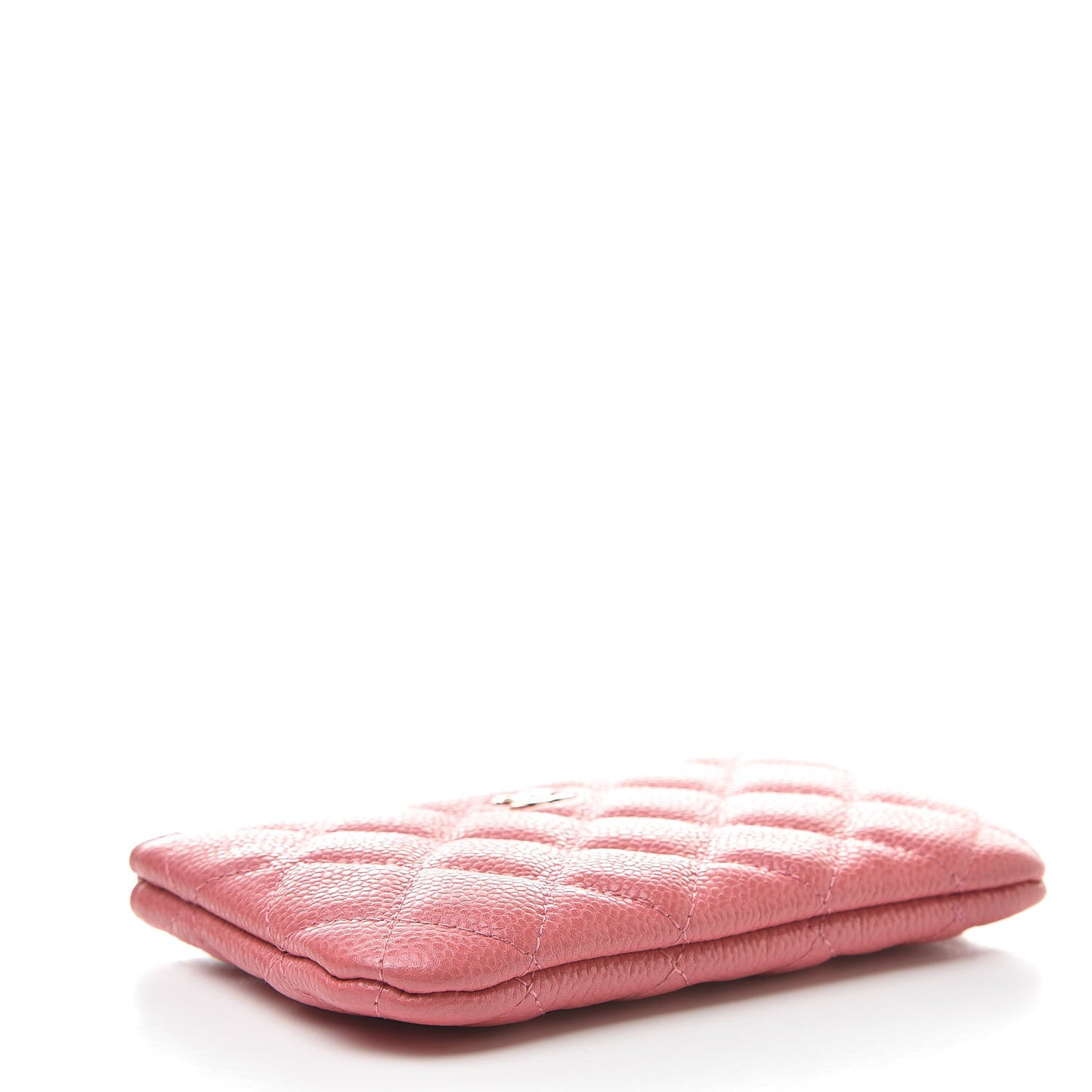 Caviar Quilted Small Cosmetic Case Pink