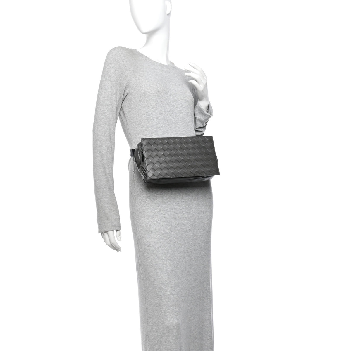 Bottega Veneta Nappa Intrecciato Belt Bag Light Graphite 2 of 10