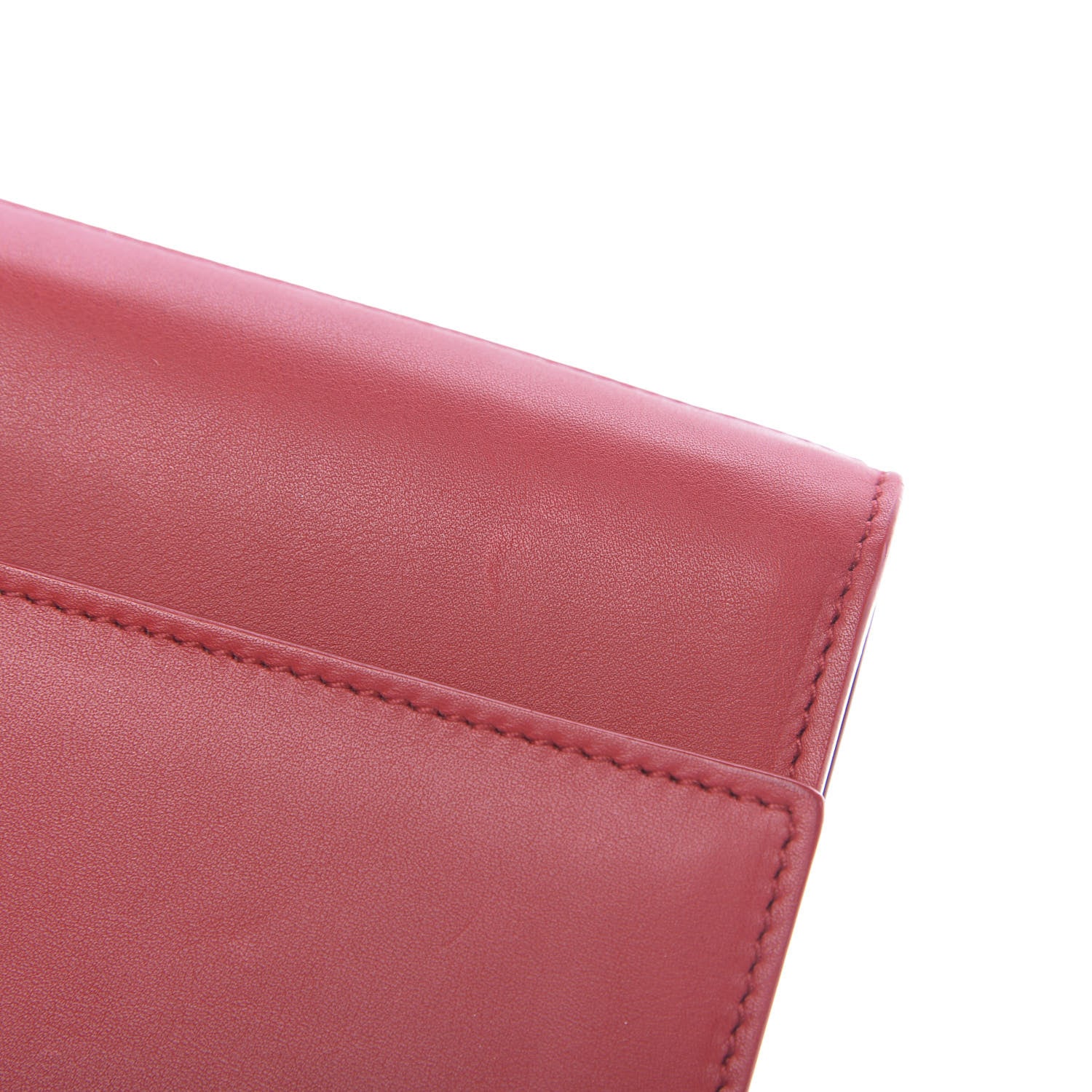 Saint Laurent Calfskin Classic Y Ligne Clutch Red 11 of 11