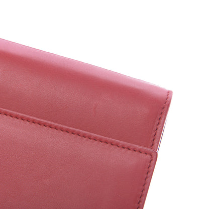 Saint Laurent Calfskin Classic Y Ligne Clutch Red 11 of 11