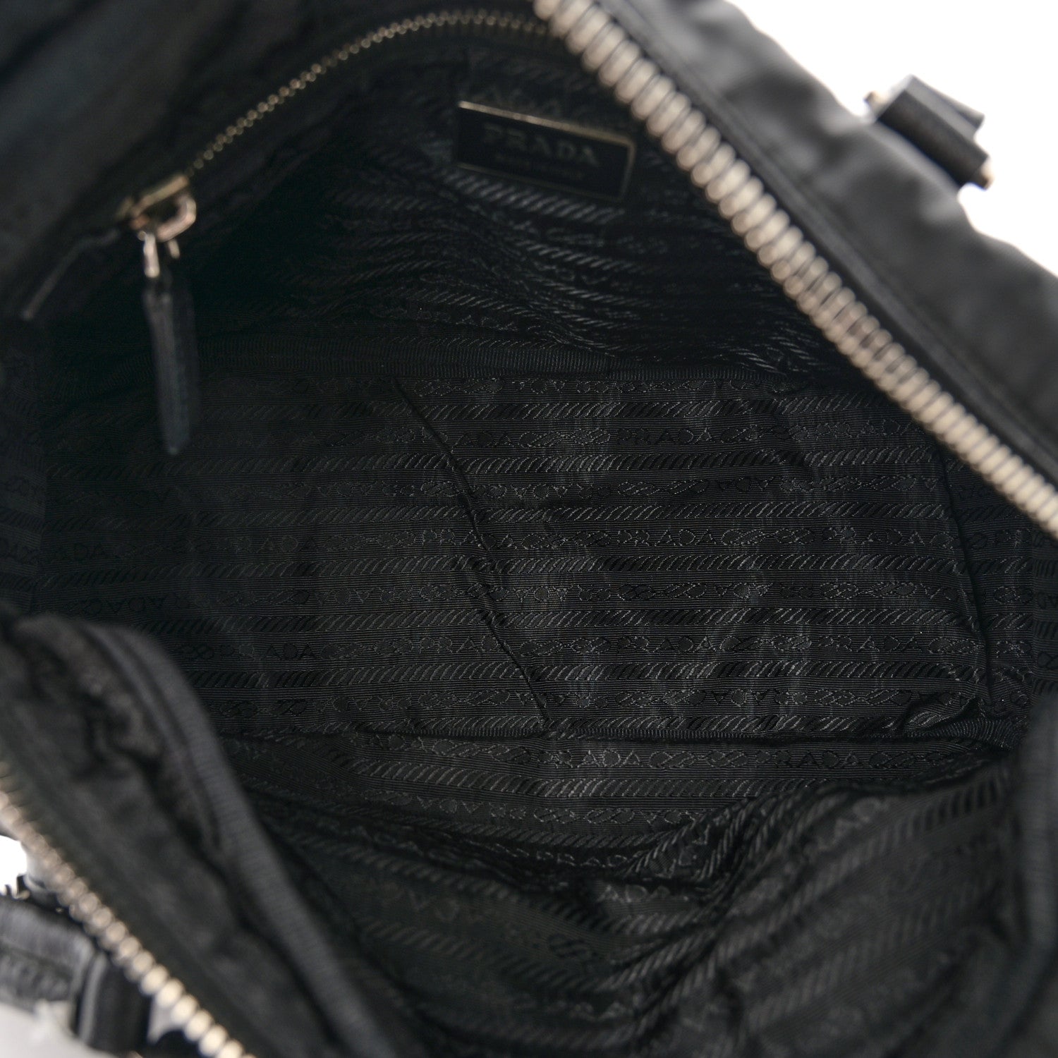 Prada Tessuto Nylon Shoulder Bag Black 5 of 12