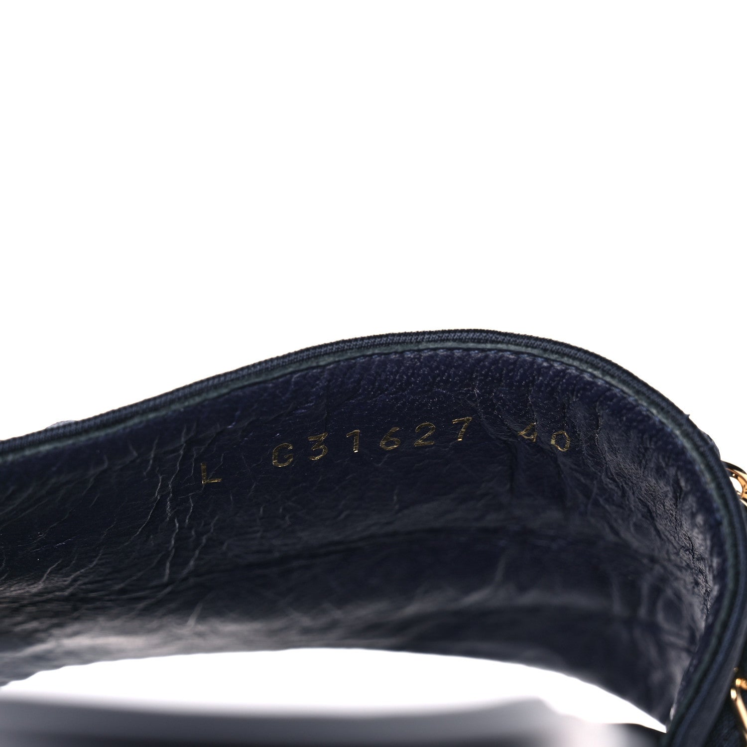 Chanel Satin Canvas Chain Slides Sandals Flats 40 Marine 8 of 10