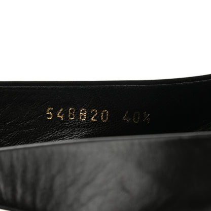Balenciaga Calfskin BB Knife Pointy Toe Slingback Flats 40.5 Black 8 of 10