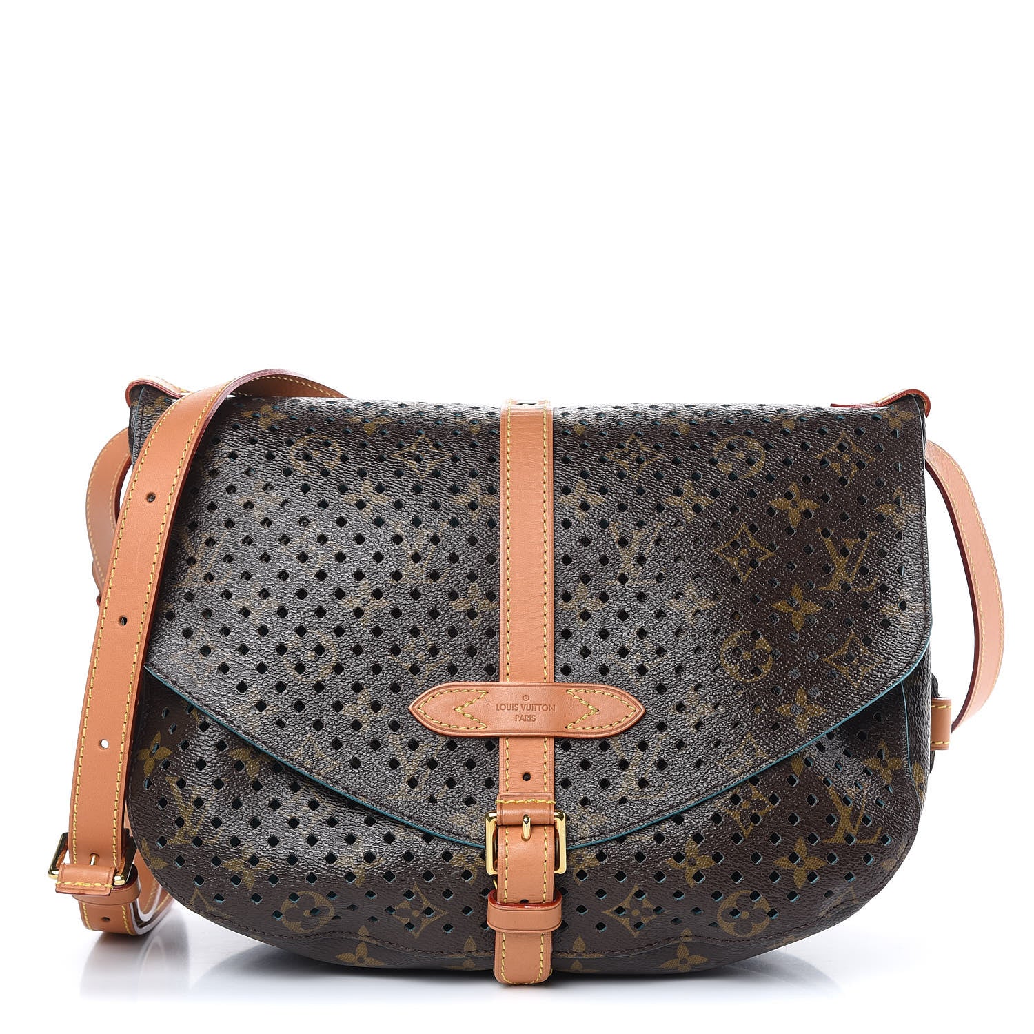 Louis Vuitton Monogram SC Flore Saumur Teal 1 of 10
