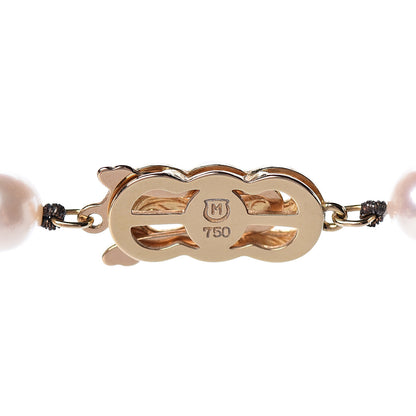 Mikimoto 18K Yellow Gold Akoya Pearl 6.5-7mm Strand Necklace 18" 4 of 9