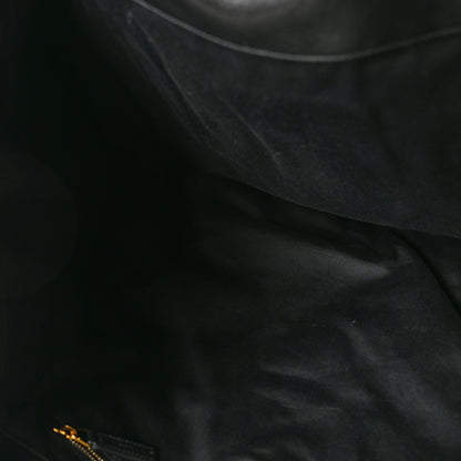 Saint Laurent Lambskin Quilted Maxi Icare Shopping Tote Black 5 of 9