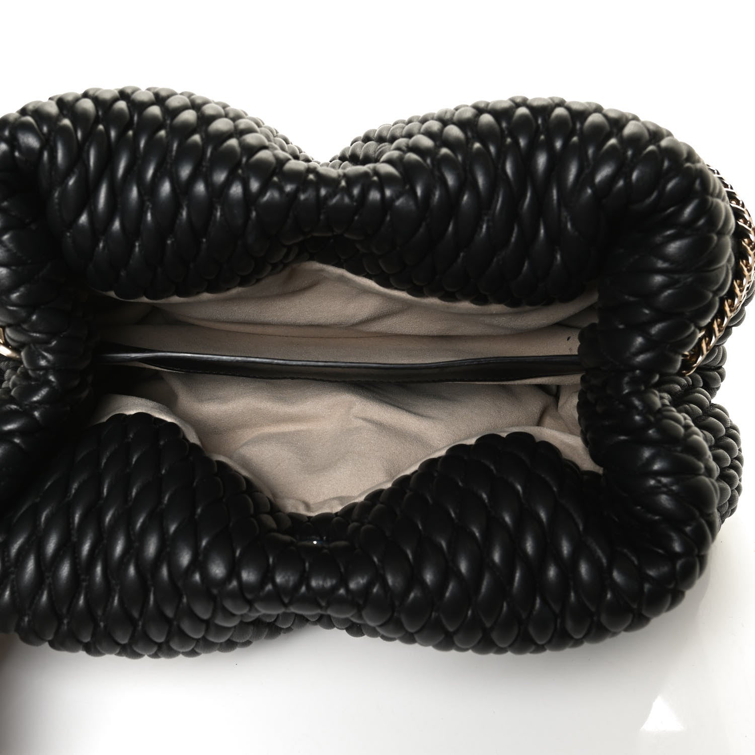 Proenza Schouler Lambskin Quilted Tobo Chain Shoulder Bag Black 5 of 9