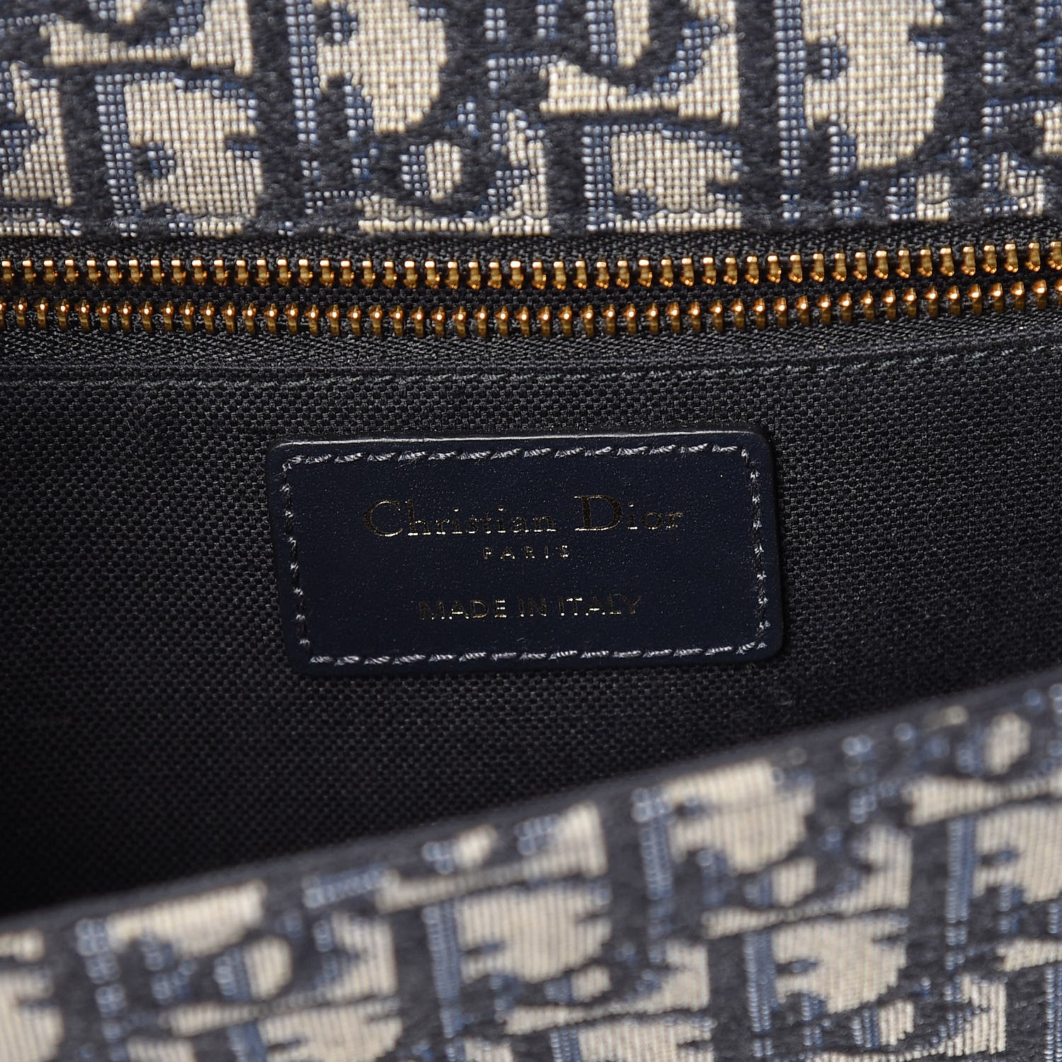 Christian Dior Oblique 30 Montaigne Flap Bag Blue 6 of 11