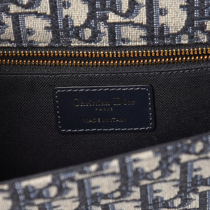 Christian Dior Oblique 30 Montaigne Flap Bag Blue 6 of 11